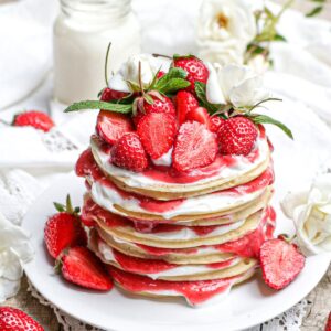 Pancake fraise chantilly