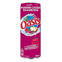 OASIS APPLE BLACKCURRANT RASPBERRY 33CL